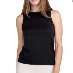Spyder Active Tank Women's XL Black Sleeveless Top Seamless Stretch New!